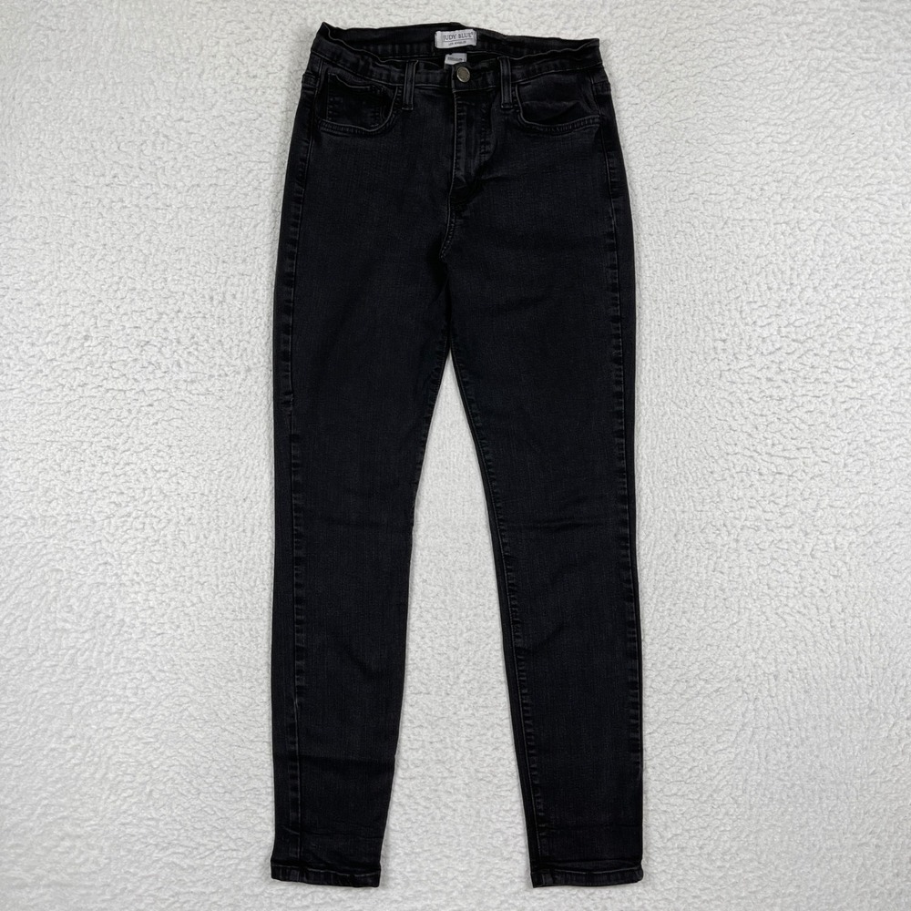 Judy Blue Skinny‎ Jeans Womens 7/28 Black High Rise Stretch Denim 82105